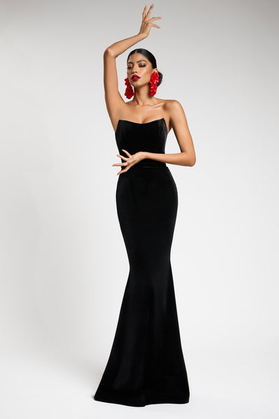 Evening Dresses Coronoa Black Evening Dress With Crystals Bradino Forema Krystalla main image 0