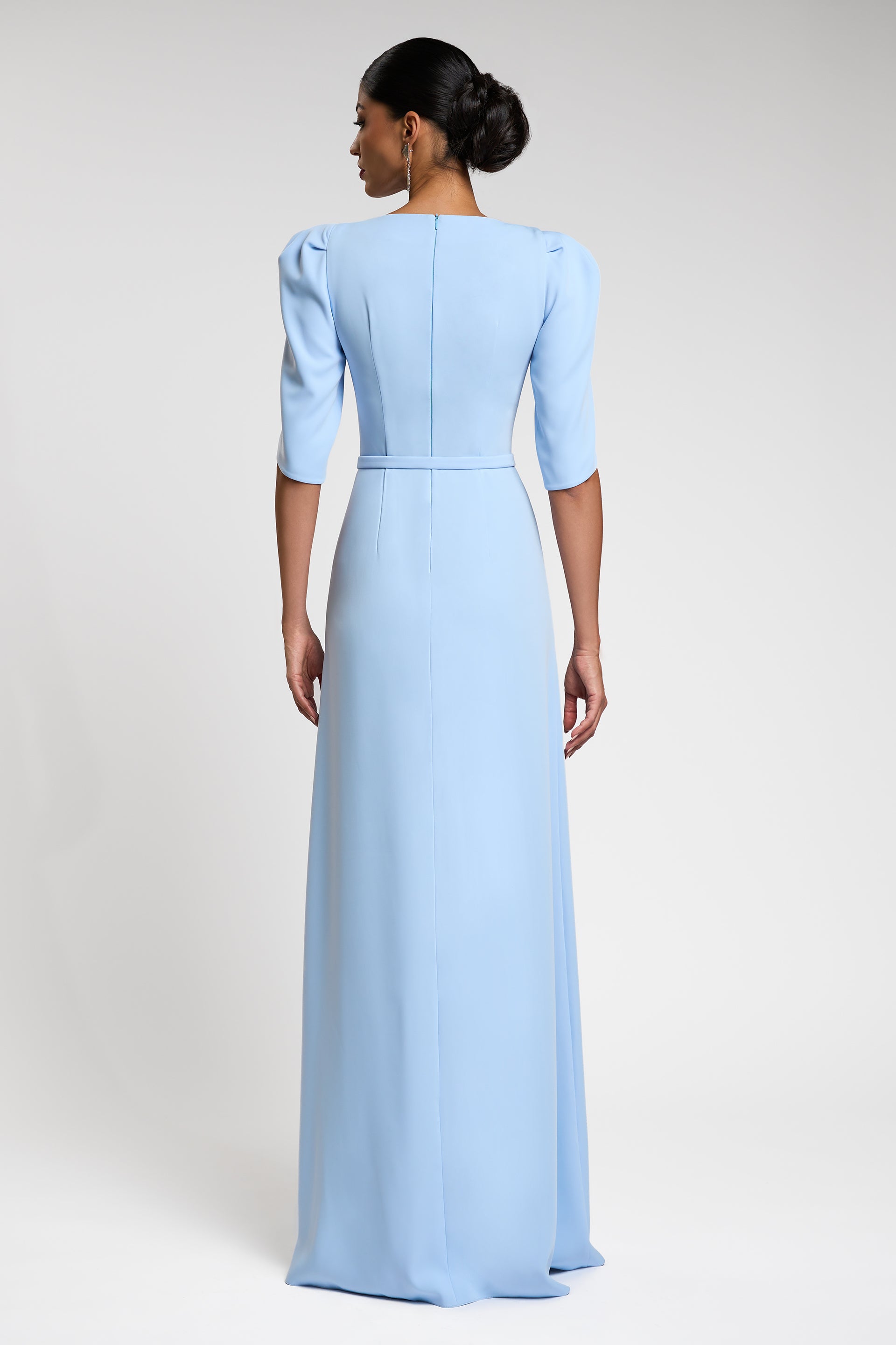 LIGHT BLUE EVENING DRESS