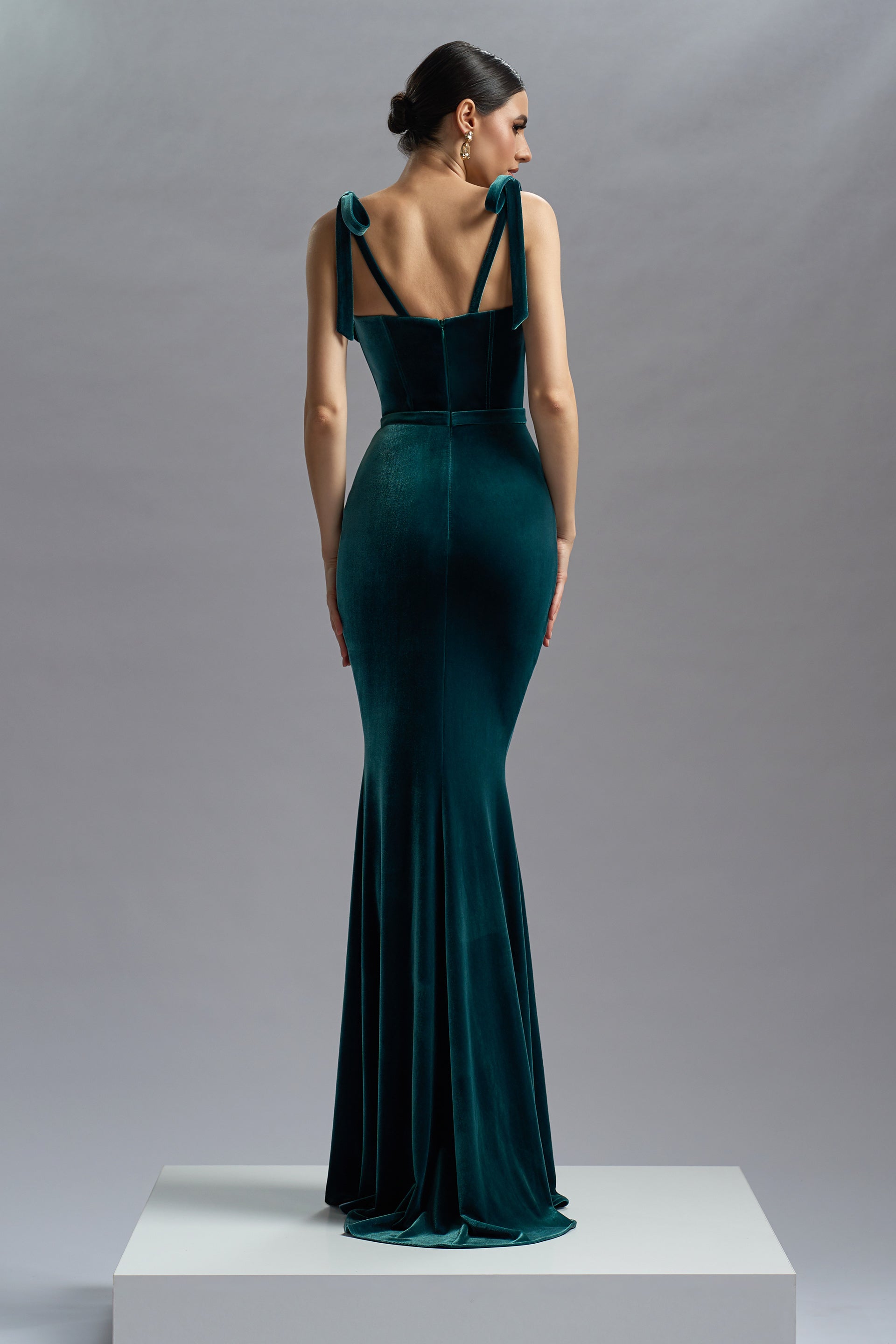 Long velvet evening dress Cybele CA60
