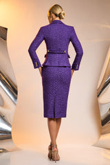 Plain tweed skirt - Tweed Carnet Italia SKAY 12
